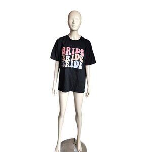 Black “Bride” Short Sleeve Top